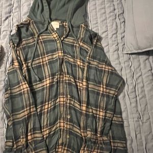 American eagle flannel with hood